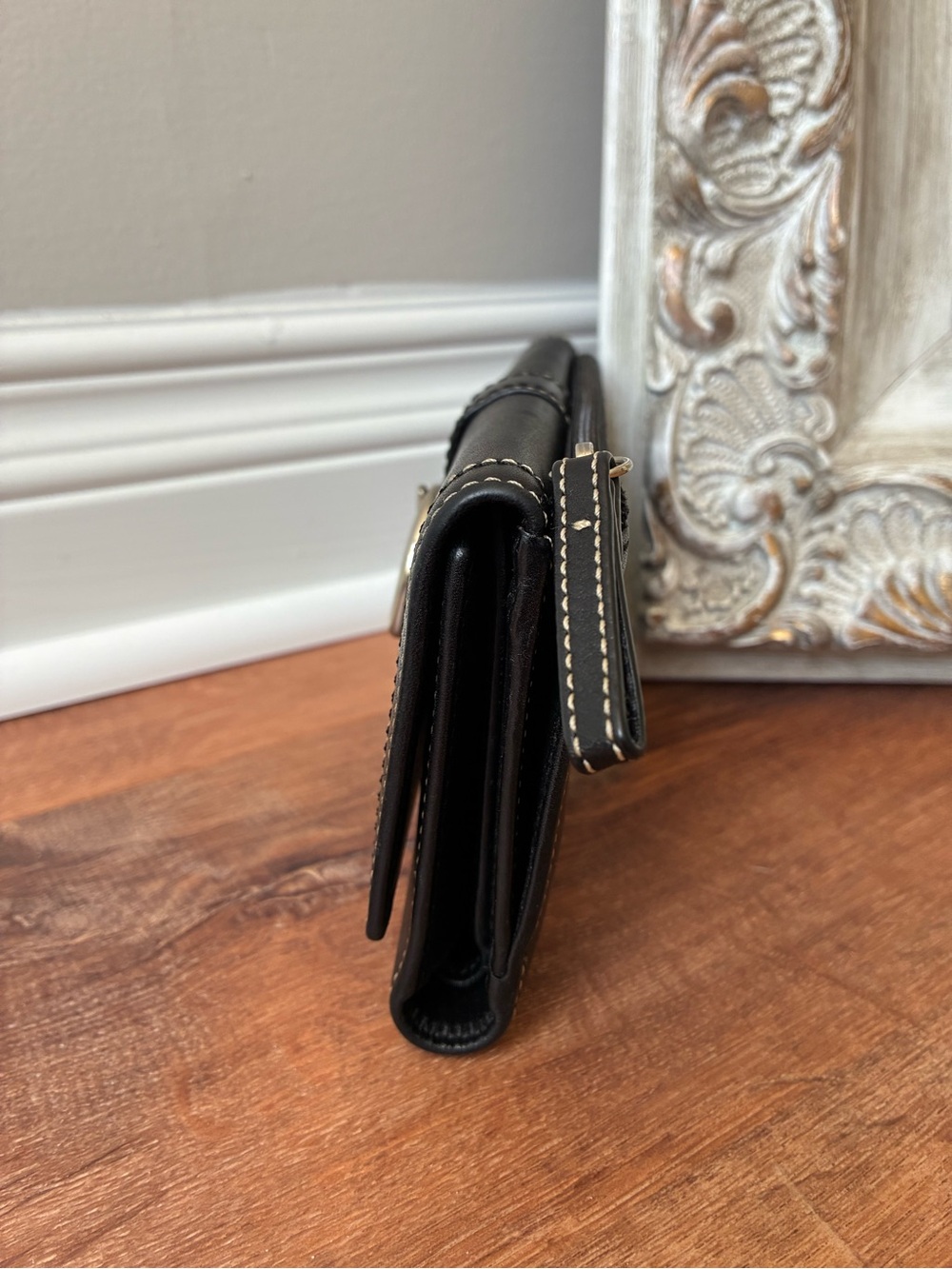 Coach Soho Vintage Buckle Flap Leather Wallet with Checkbook Holder Insert Y2K - Picture 7 of 16